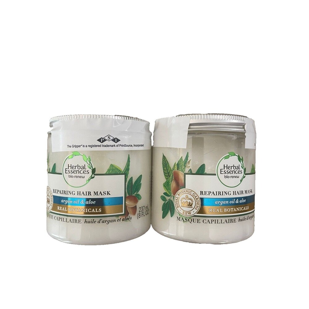 New 2-Pack Herbal Essences Hair Mask – Argan Oil & Aloe Repair Treatment